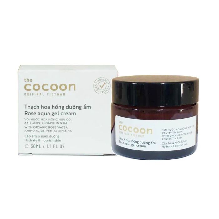 Kem dưỡng ẩm từ hoa hồng Cocoon Rose Aqua Gel Cream