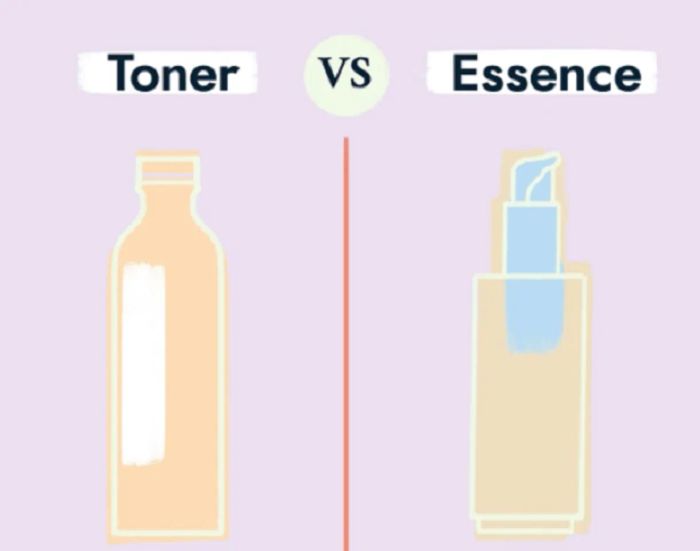 Sự khác biệt giữa Toner và Essence