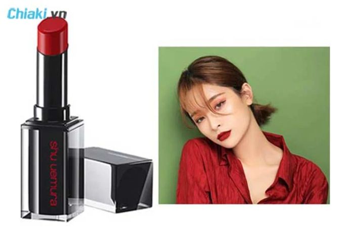 Son Shu Uemura Rouge Unlimited Amplified Matte AM RD 174 đỏ nâu