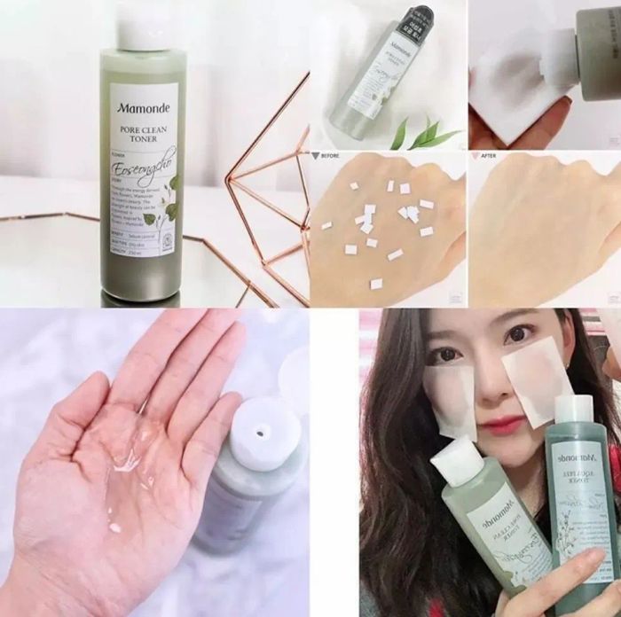 Sử dụng toner Mamonde diếp cá hàng ngày