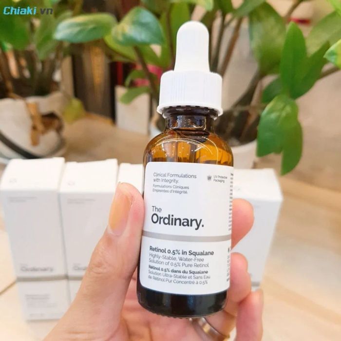 Serum Retinol 0.5% in Squalane trẻ hóa da của The Ordinary