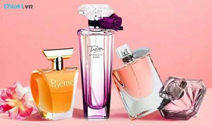 các hãng nước hoa nổi tiếng như Lancome