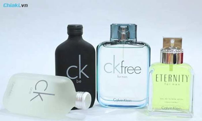 các thương hiệu nước hoa nổi tiếng như Calvin Klein