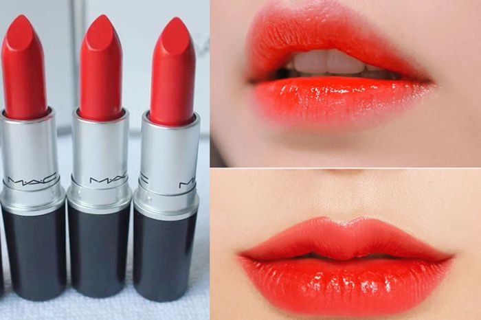 Son Mac Lady Danger dòng Matte màu cam đỏ