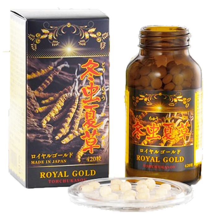 Viên Uống Đông Trùng Hạ Thảo Nhật Bản Tohchukasou Royal Gold, Hộp 420 Viên