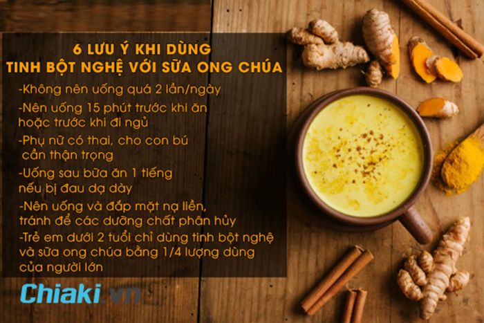 Không dùng viên tinh nghệ sữa ong chúa khi đói bụng