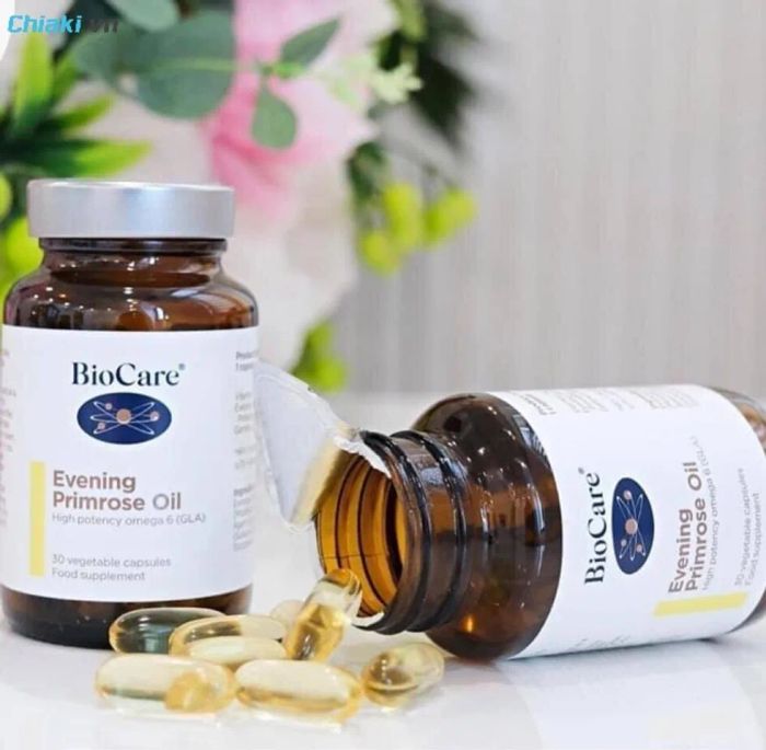 Viên uống tinh dầu hoa anh thảo BioCare Evening Primrose Oil