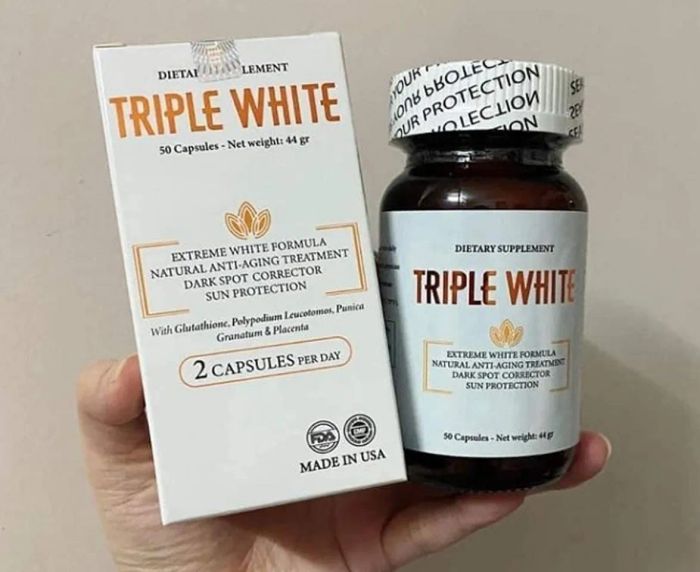 Viên uống trắng da Triple White