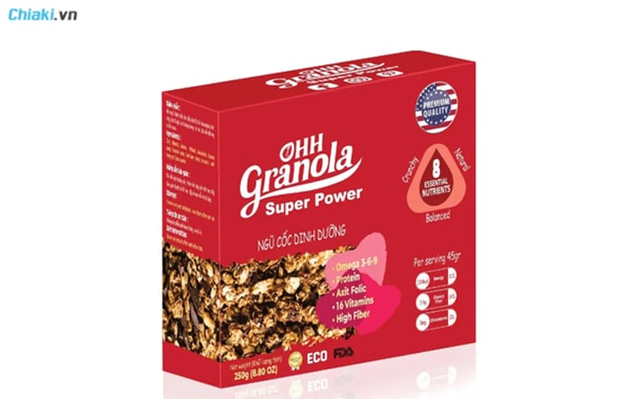 Thực phẩm bổ sung cho việc tăng cơ bắp Ohh Granola