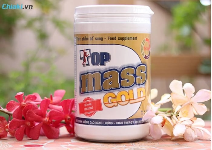 Sữa Top Mass Gold hỗ trợ cải thiện cân nặng và cơ bắp