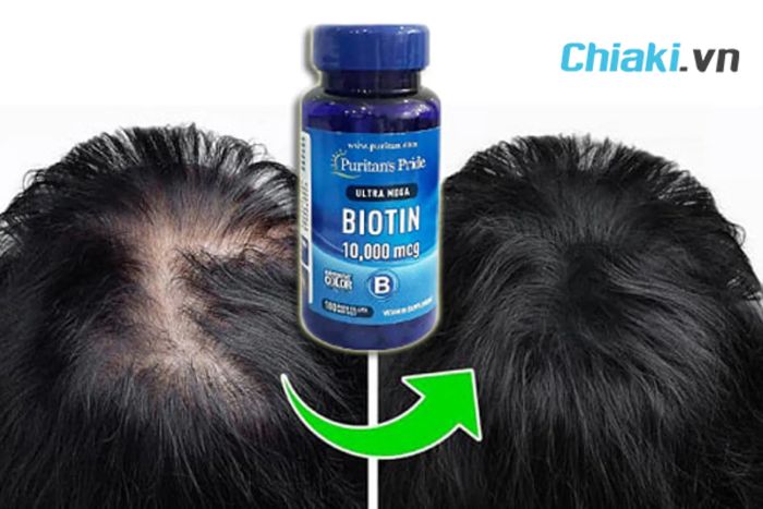 Viên uống Biotin 10000 mcg Ultra Mega của Puritan's Pride