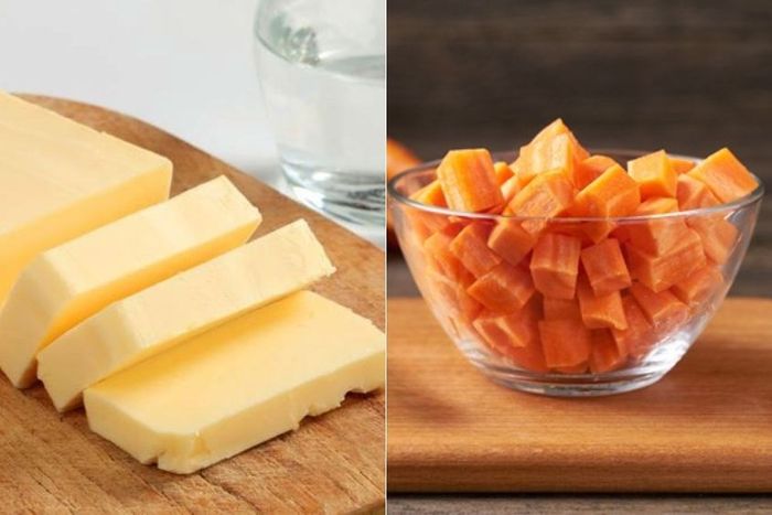 Cháo phô mai cà rốt cho bé