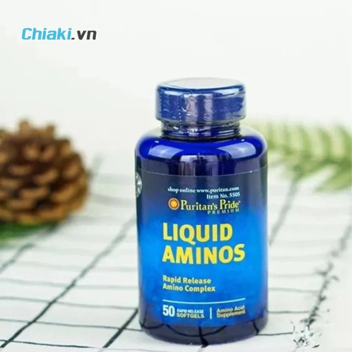 Viên Uống Tăng Cân, Tăng Cơ Puritan's Pride Liquid Aminos