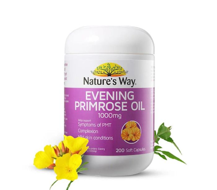 Thuốc nội tiết tố nữ Nature's Way Evening Primrose Oil 1000mg