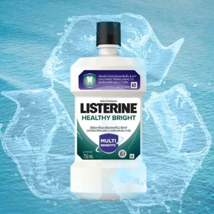 Nước súc miệng dành cho người niềng răng Listerine Healthy Bright