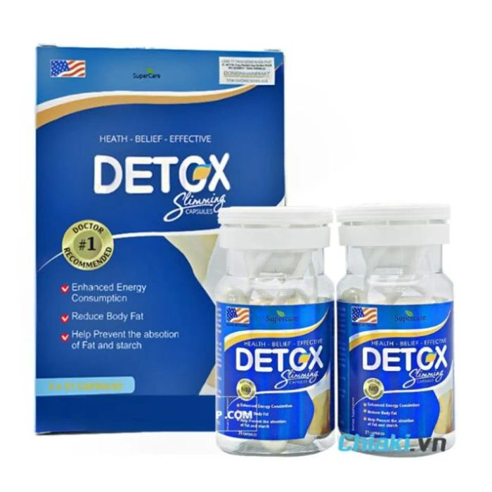 Viên uống giảm cân detox từ Mỹ