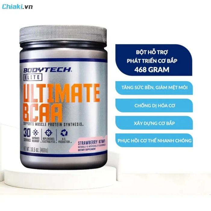 Bột tăng cơ Bcaa BodyTech Elite Ultimate giúp tăng sức bền, xây dựng cơ bắp