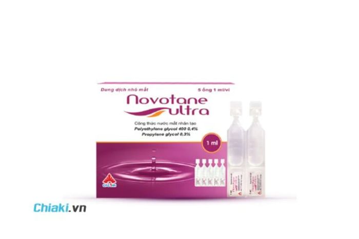 Thuốc nhỏ mắt nhân tạo dạng tép Novotane Ultra 1ml