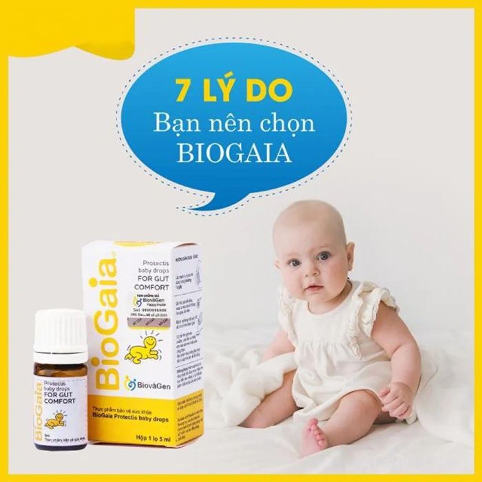 Men vi sinh Biogaia mang lại nhiều lợi ích cho trẻ sơ sinh