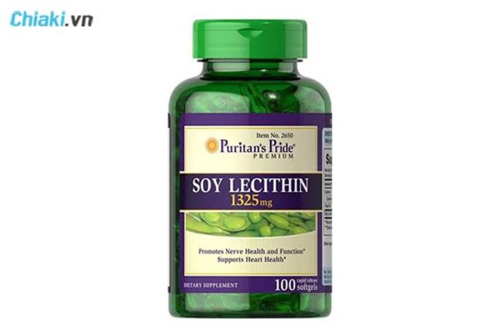 Viên uống mầm đậu nành Soy Lecithin 1325 mg Puritan’s Pride