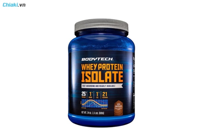 thực phẩm chức năng tăng cơ bắp BodyTech Whey Protein Isolate Rich Chocolate