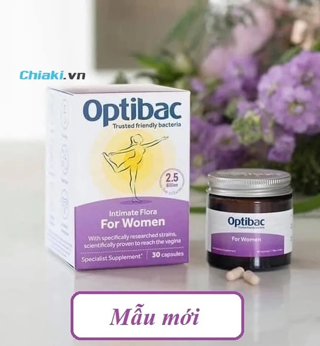 Men vi sinh Optibac Probiotics tím dành cho phụ nữ