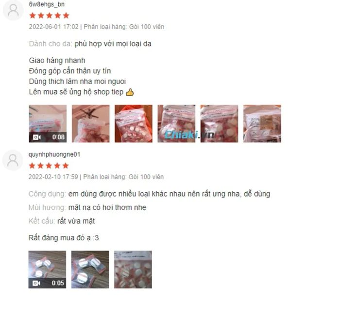 Review Mặt nạ Miniso Nhật Bản dạng nén cấp ẩm cho da