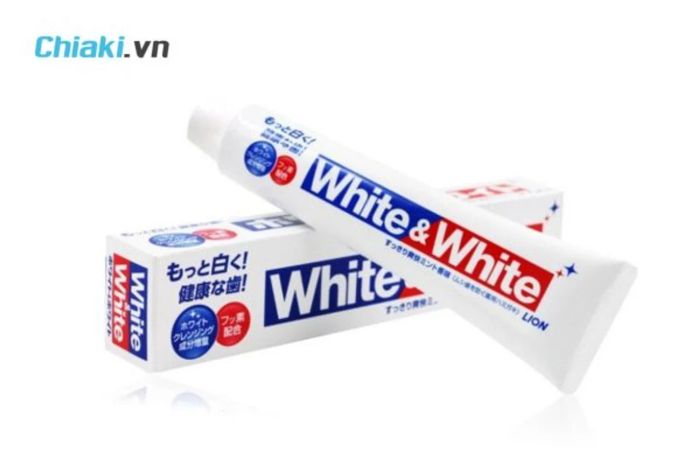 Kem đánh trắng răng White & White Lion của Nhật Bản