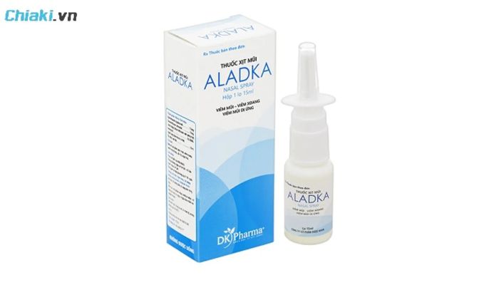 Thuốc xịt mũi Aladka tiêu diệt vi khuẩn gây bệnh đường hô hấp