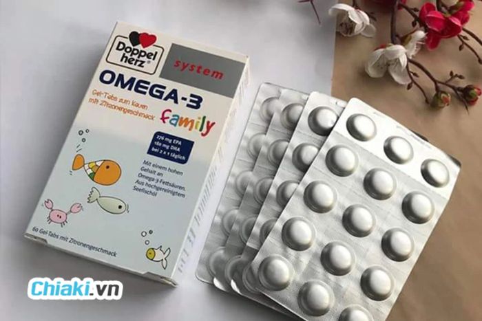 Viên nhai Omega 3 của Đức Doppelherz System Omega-3