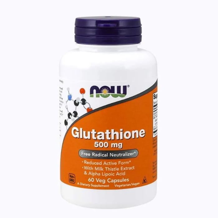 Thuốc trị nám tàn nhang đồi mồi Glutathione Now 500 mg