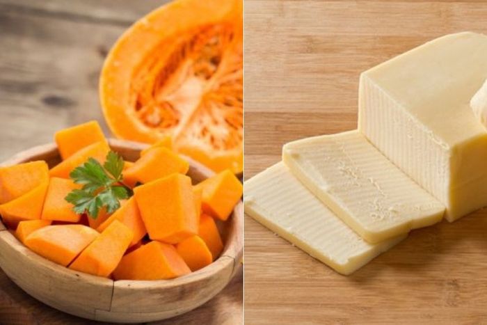 Cháo phô mai bí đỏ béo ngậy