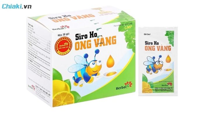 Siro ho Ong vàng dạng gói mang lại sự tiện lợi