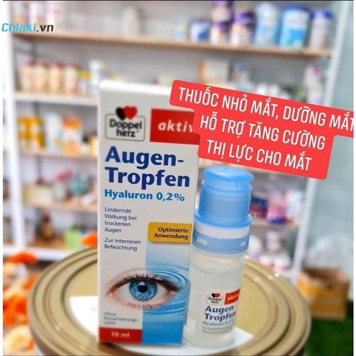 Nước nhỏ mắt Doppelherz Augen Tropfen Hyaluron 0,2%