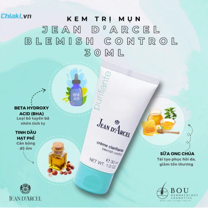 Kem trị mụn Jean D'Arcel Blemish Control