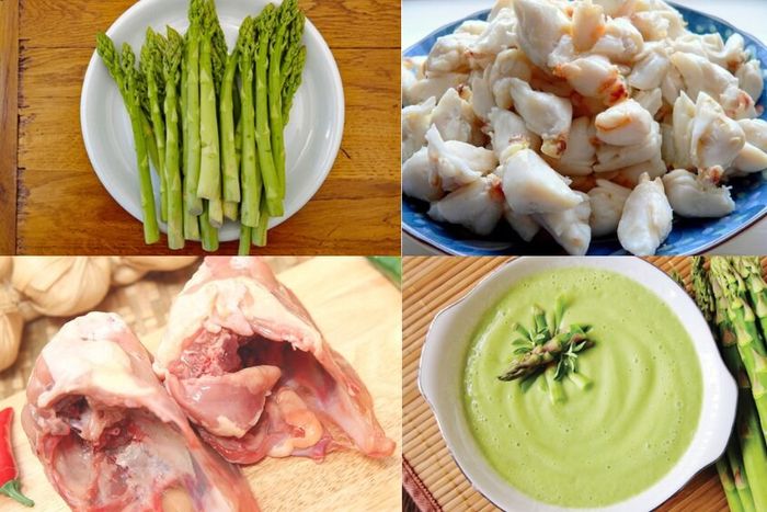 Mẹ nấu súp cua cho bé ăn dặm