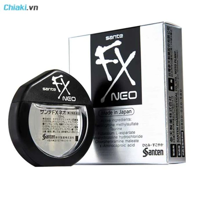 Thuốc nhỏ mắt Sante Fx neo trị mỏi mắt và khô mắt