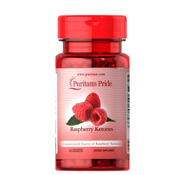 Viên Uống Hỗ Trợ Giảm Mỡ Bụng, Tan Mỡ Puritan's Pride Raspberry Ketones 100mg