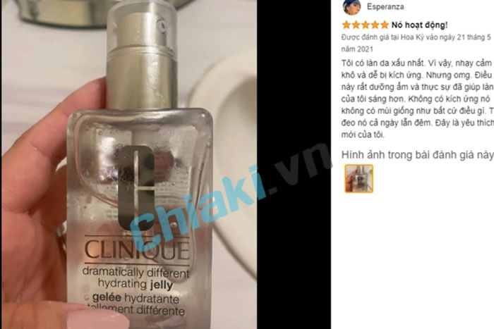 Đánh giá Kem dưỡng ẩm cho da dầu Clinique Dramatically Jelly