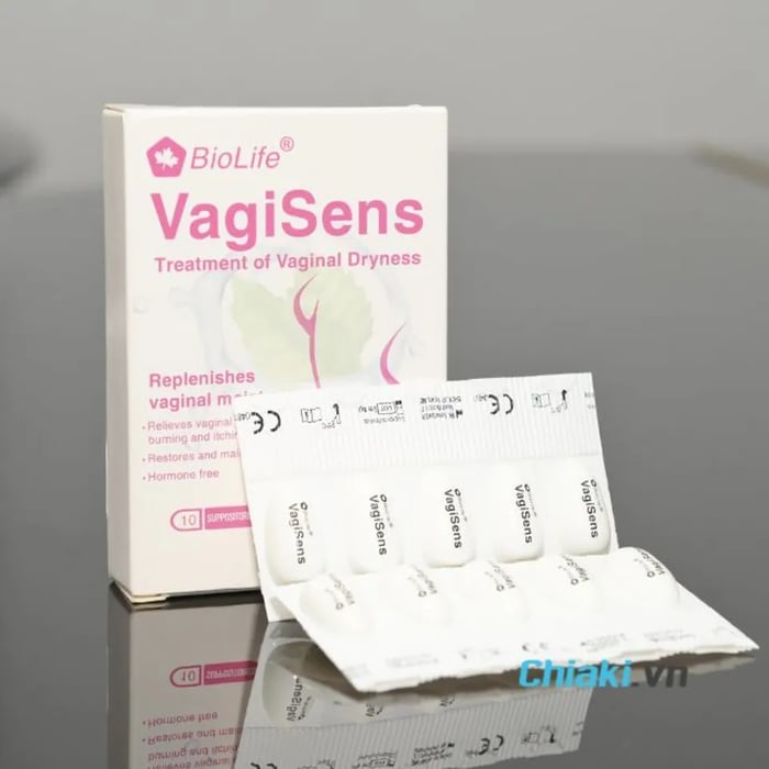 BioLife VagiSens là loại thuốc đặt phụ khoa dạng viên đạn