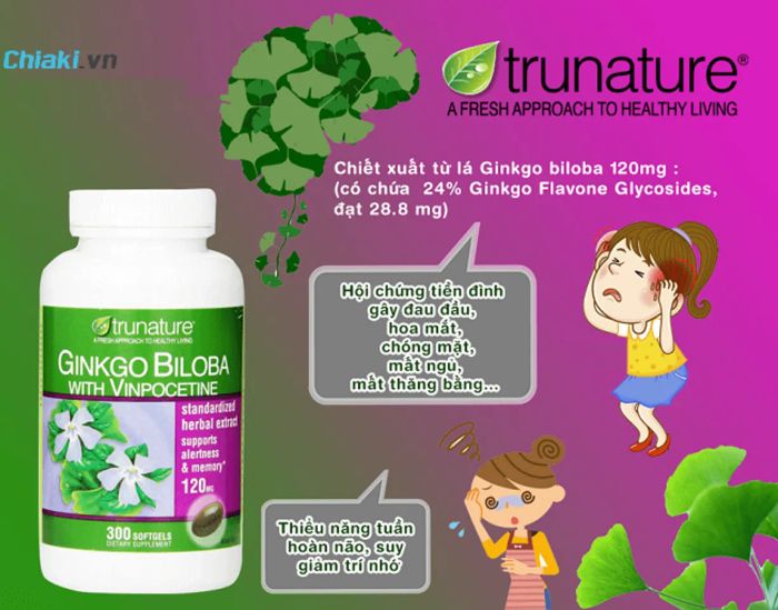 Ginkgo Biloba 120mg Trunature