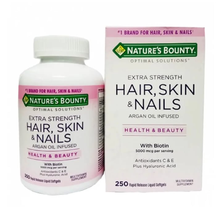 viên uống Hair Skin Nails của Nature's Bounty