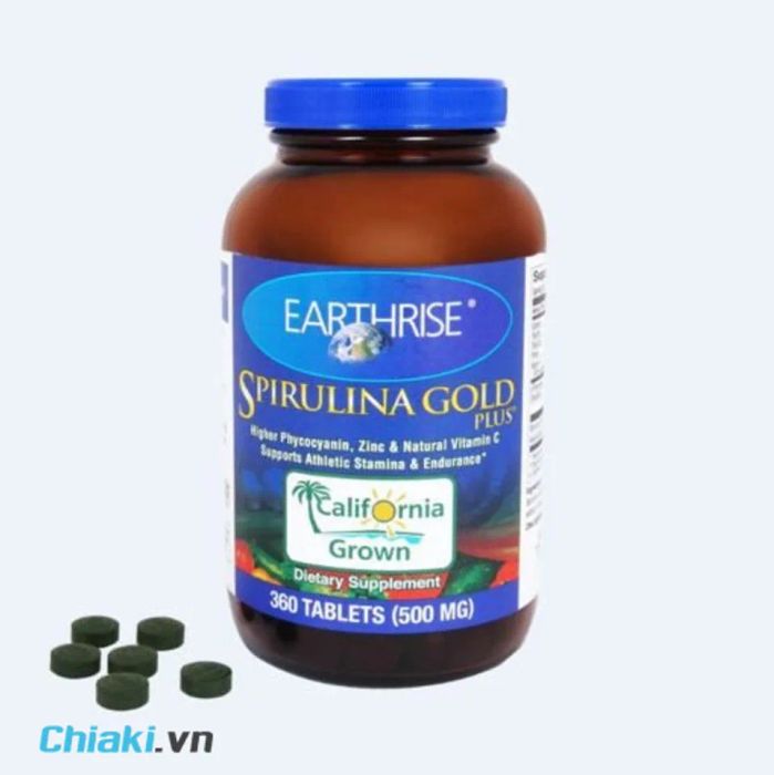 Viên Uống Tảo Mặt Trời Spirulina Gold Plus 360 Viên Hỗ Trợ Tăng Cân