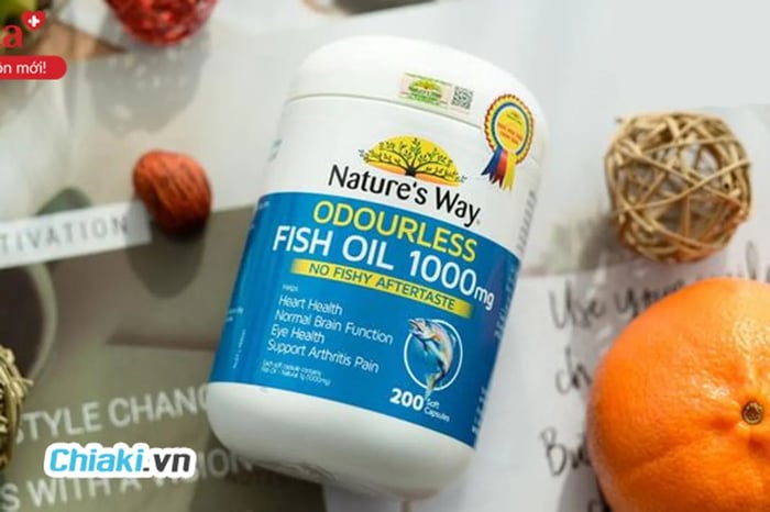 Viên uống dầu cá Nature's Way Odourless Fish Oil 1000mg