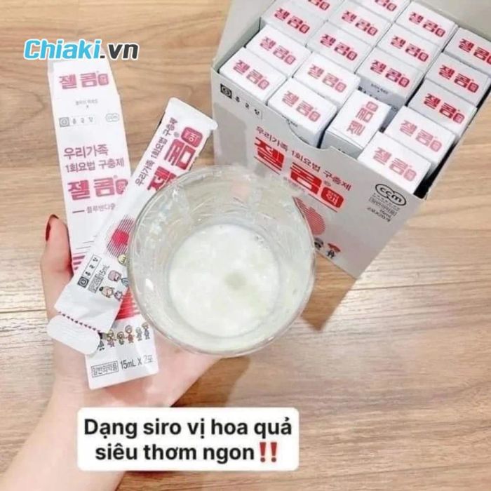 Siro tẩy giun Zelcom Hàn Quốc cho trẻ em