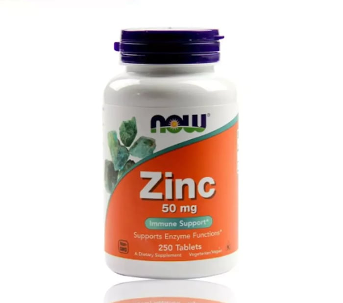 Viên Uống Kẽm ZinC 50mg Now Mỹ, 100 viên