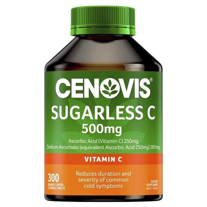 Vitamin C nhai không đường Cenovis Sugarless C