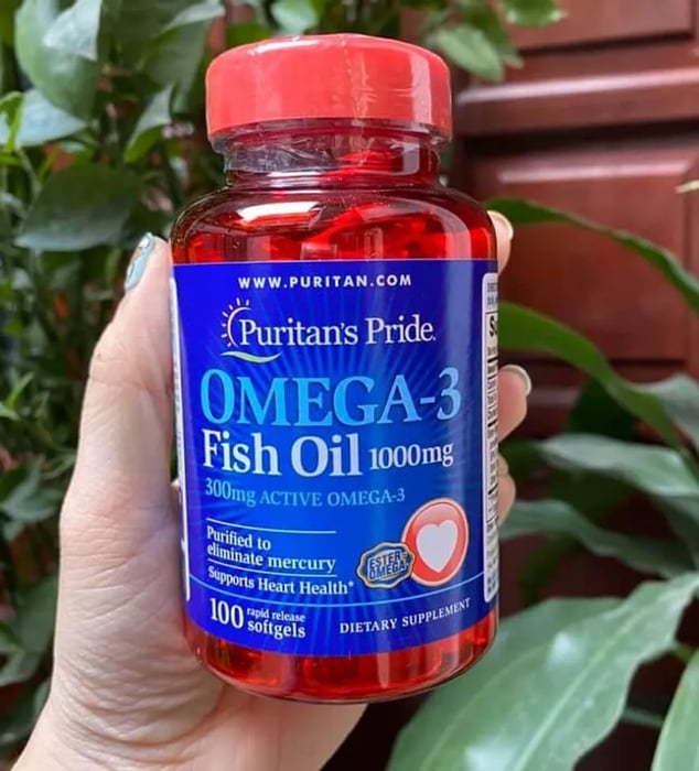 Viên uống Omega 3 Puritan's Pride Fish Oil 1000mg