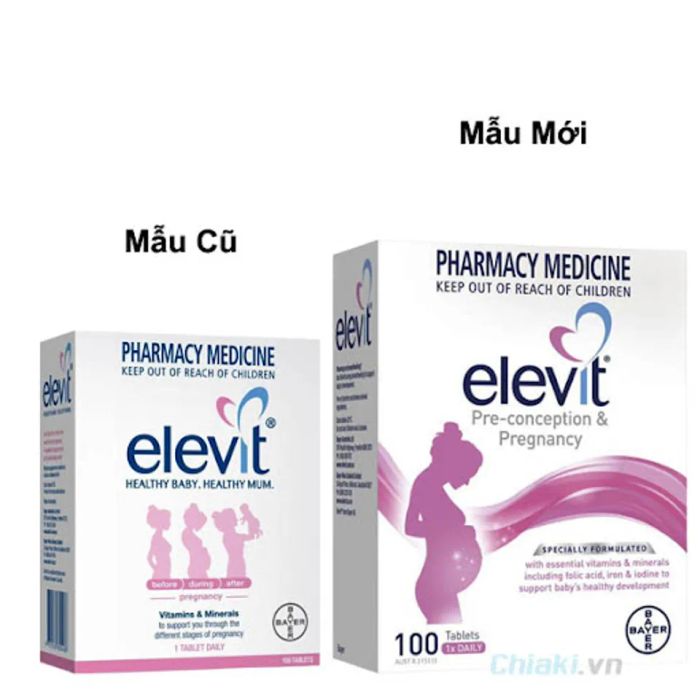 Elevit Bầu 100 Viên Chính Hãng Úc, Hỗ Trợ Tăng Cơ Hội Thụ Thai