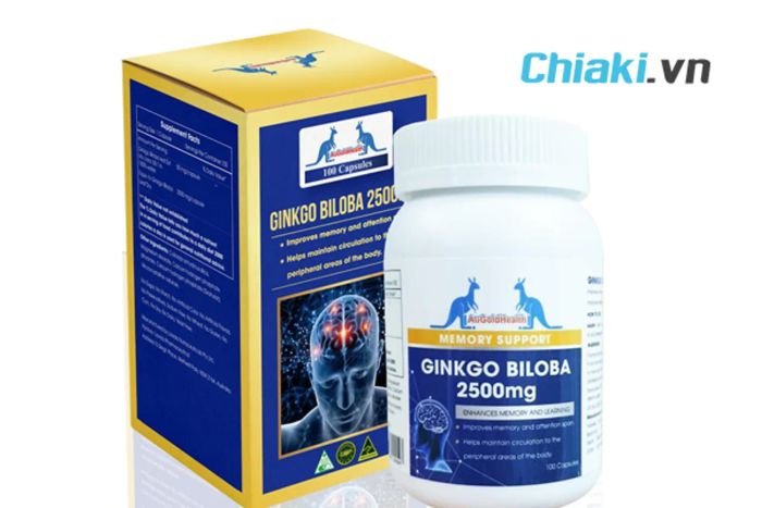 Thuốc bổ não của Úc Ginkgo Bibola Augoldhealth 2500mg